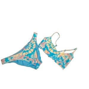 Victoria's Secret Colorful Tie-Dye Bikini Set